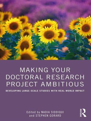 cover image of Making Your Doctoral Research Project Ambitious